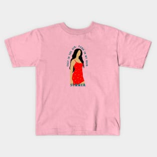 Summer salt in the air sand in my hair Kids T-Shirt